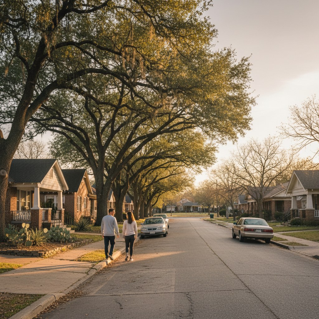 a street scene in Arlington, TX