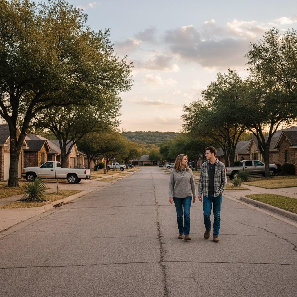 a street scene in Cedar Hill, TX