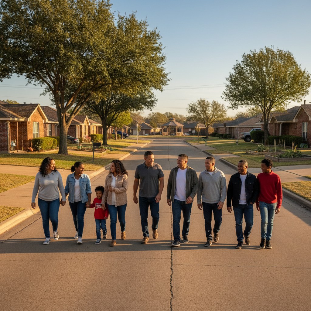 a street scene in DeSoto, TX