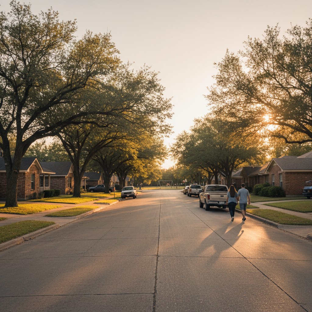 a street scene in Duncanville, TX
