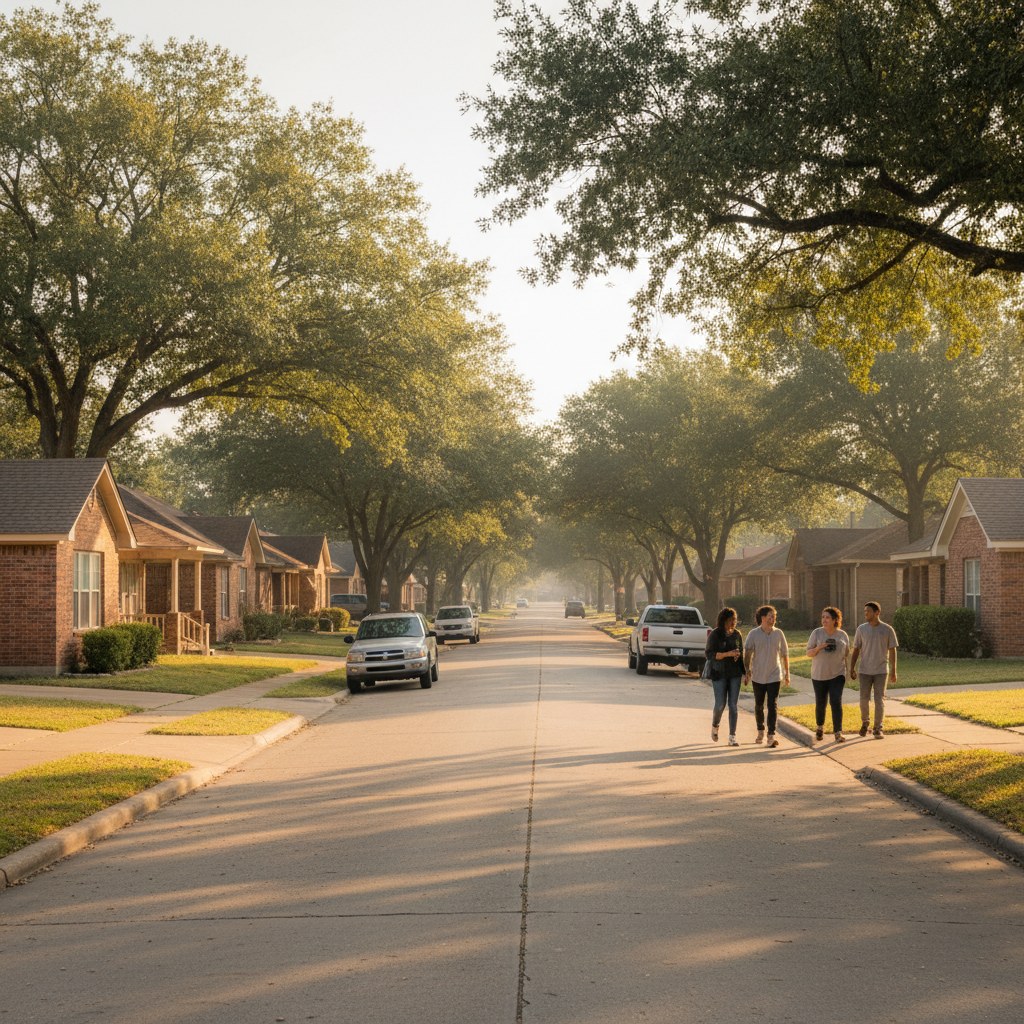 a street scene in Grand Prairie, TX