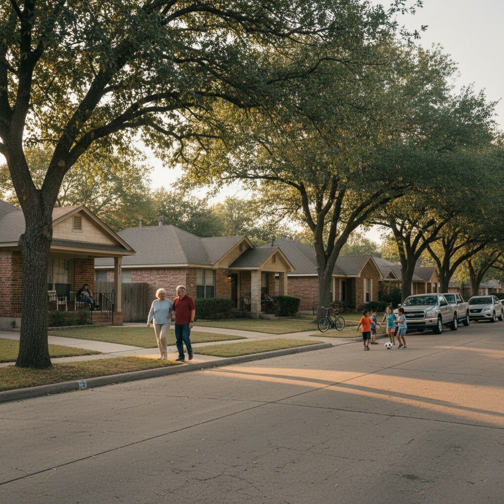 a street scene in Richardson, TX