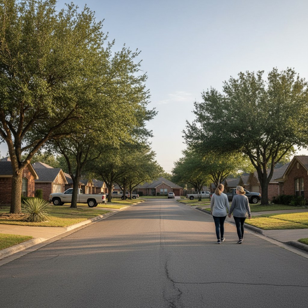 a street scene in Richland Hills, TX