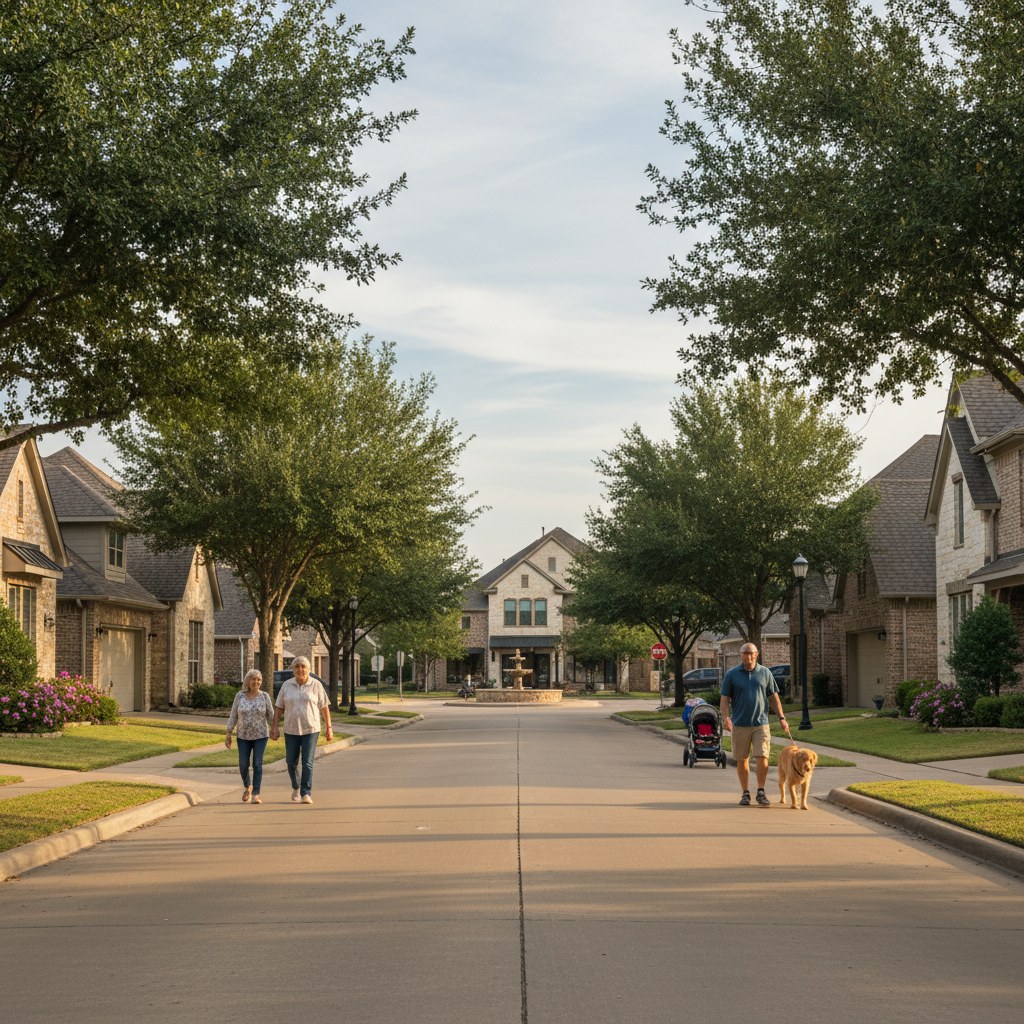 a street scene in Southlake, TX