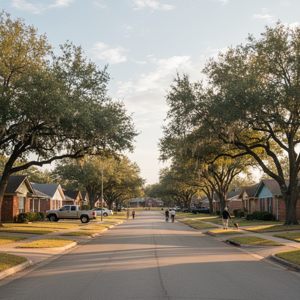 a street scene in White Settlement, TX